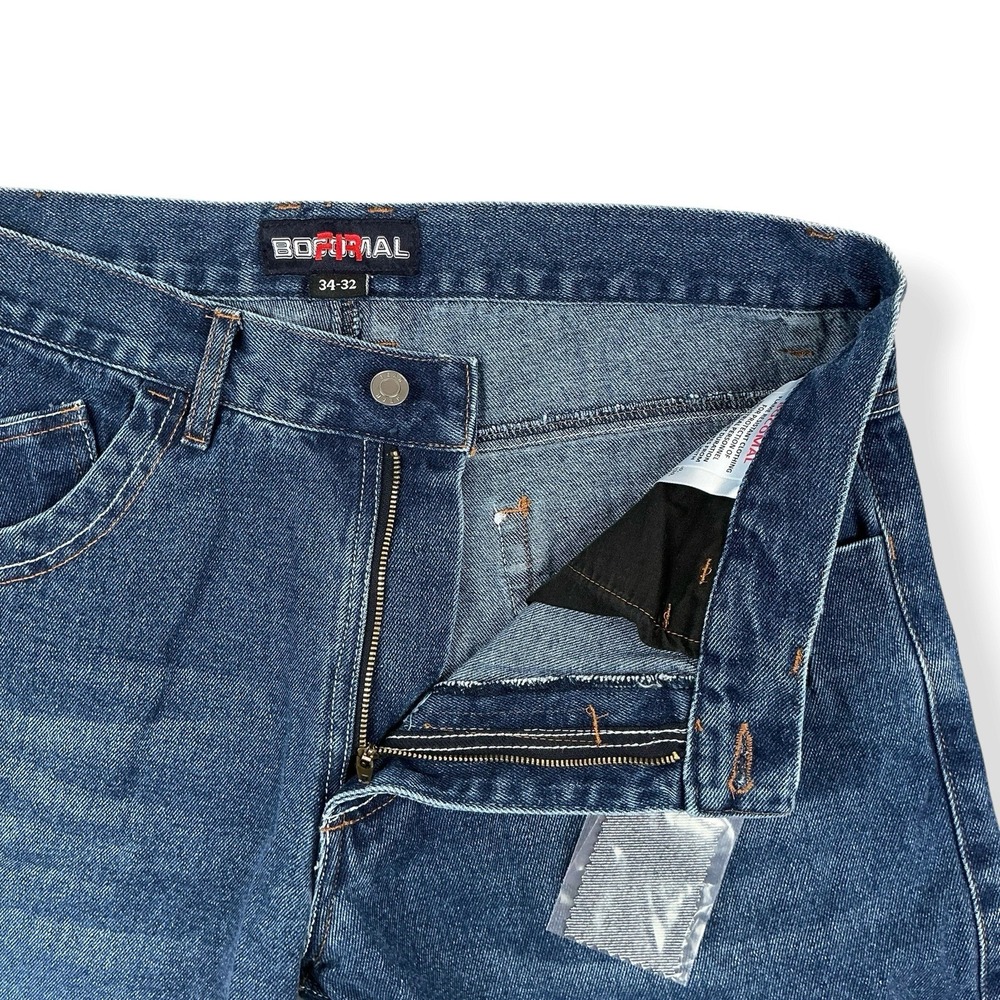 Bocomal FR Jeans Men 34x32 (ACT 34x31) Blue Denim Cotton Non-Stretch CAT II NWT - Picture 9 of 14